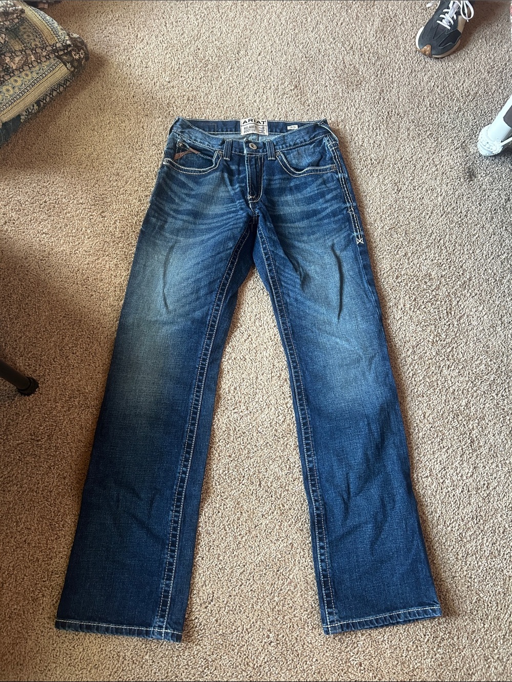 Ariat Men's Dark Blue Bootcut Jeans